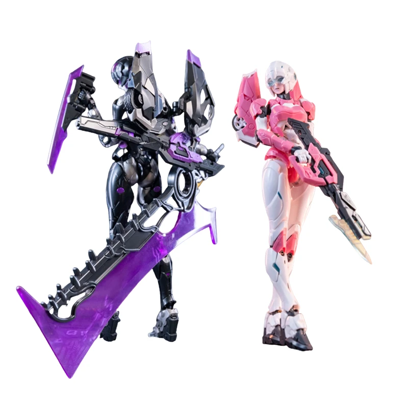 Transformación M66336 Meili Aixi Arcee M66337 versión ennegrecida de Ash King Kong Hunter Arcee figura de acción figuras de ensamblaje - imagen 2
