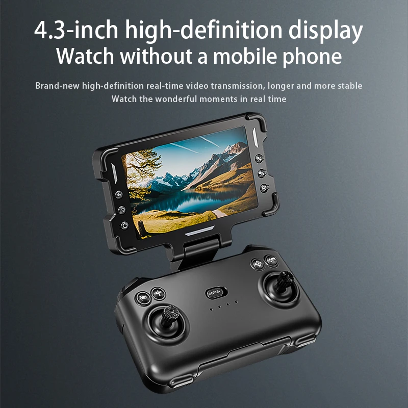 H28 Quadcopter Drone 4K Cámara Dual 4CH Plegable con Pantalla de visualización Control Remoto Fotografía Aérea Avión Flujo Óptico - imagen 5