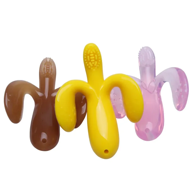 Cepillo de dientes de tortuga marina de alta calidad, mordedor de silicona suave y seguro para el medio ambiente para bebés, mordedor para niños, cepillos de dientes para niños - imagen 3