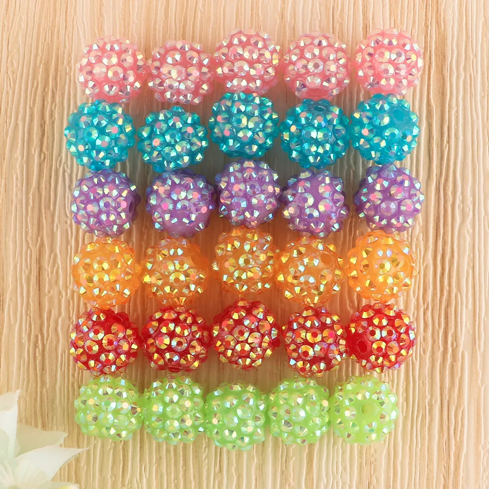 Bolas resina bayberry kovict 14mm abalorios joyas decoración 20/40 pcs - imagen 4