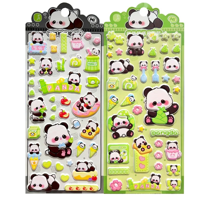Pegatinas 3D de panda – Espuma decorativa para niños - imagen 4