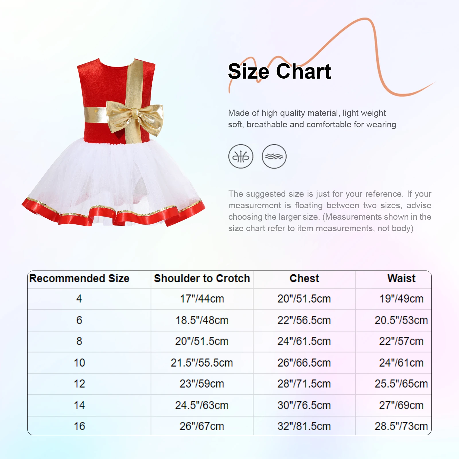 Vestido tutú ballet niña - Traje de baile navideño - imagen 2