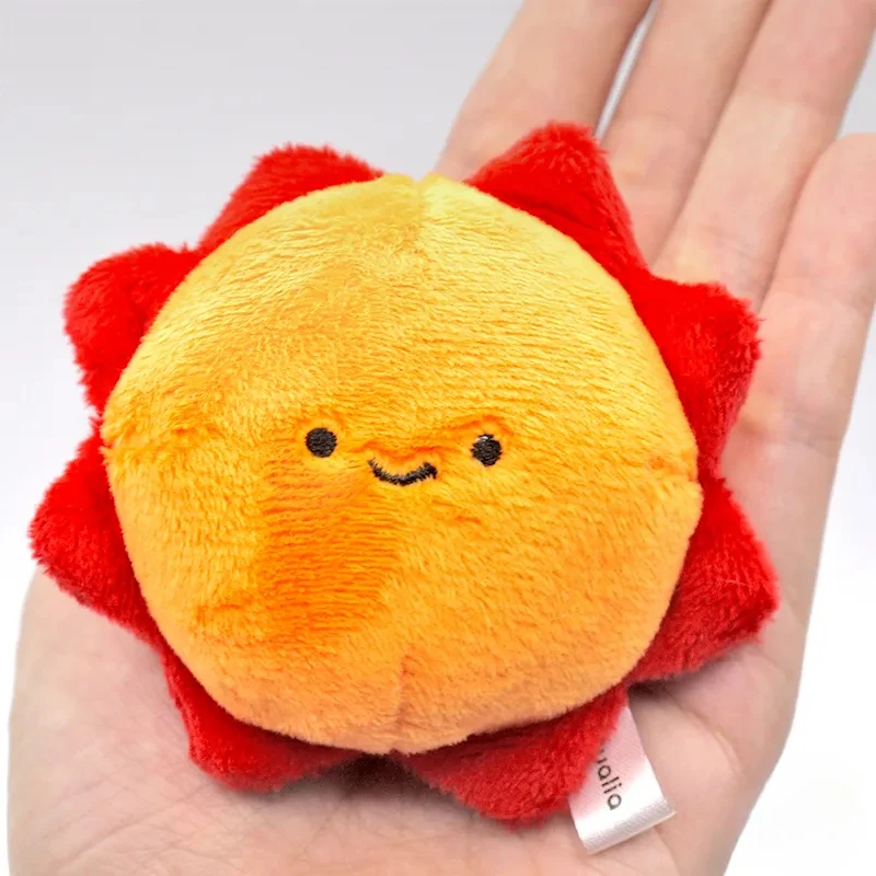 Qualia cápsula juguetes lindo Nikorino clima juguete de peluche ojos redondos paraguas sol nube muñeco de nieve relámpago bolsa de peluche figuras colgantes - imagen 5