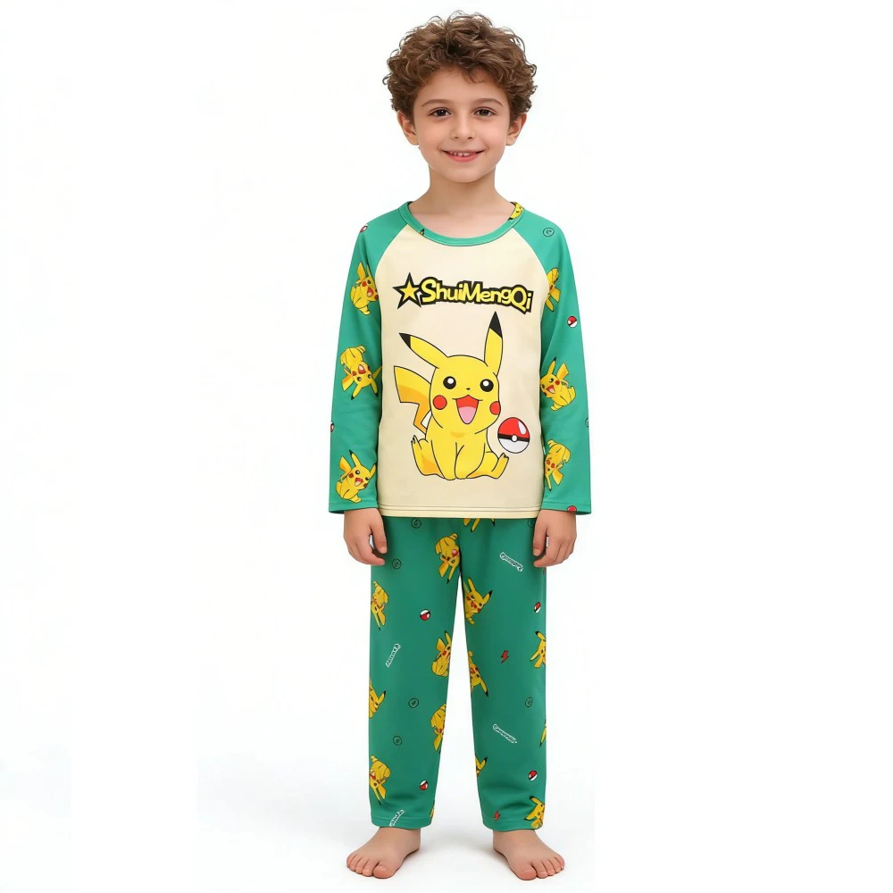Pijama de Pikachu para niños – Pokémon manga larga suave y cómodo - imagen 5