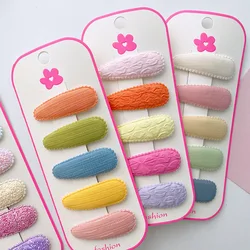 Horquillas para el pelo para niña y bebé, accesorios para el cabello, pinzas para el pelo de Color caramelo, 5 unid/set