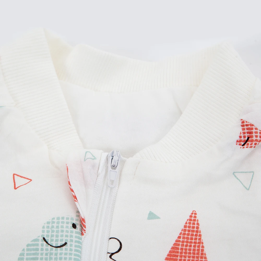 Saco de dormir para niños de 0 a 4 años, pijamas finos de otoño para niñas, saco de dormir para bebés con estampado de elefante rojo de dibujos animados bonitos - imagen 4