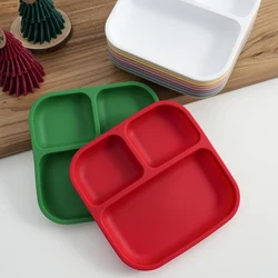 Plato dividido de silicona para bebés con ventosa - Sin BPA, práctico