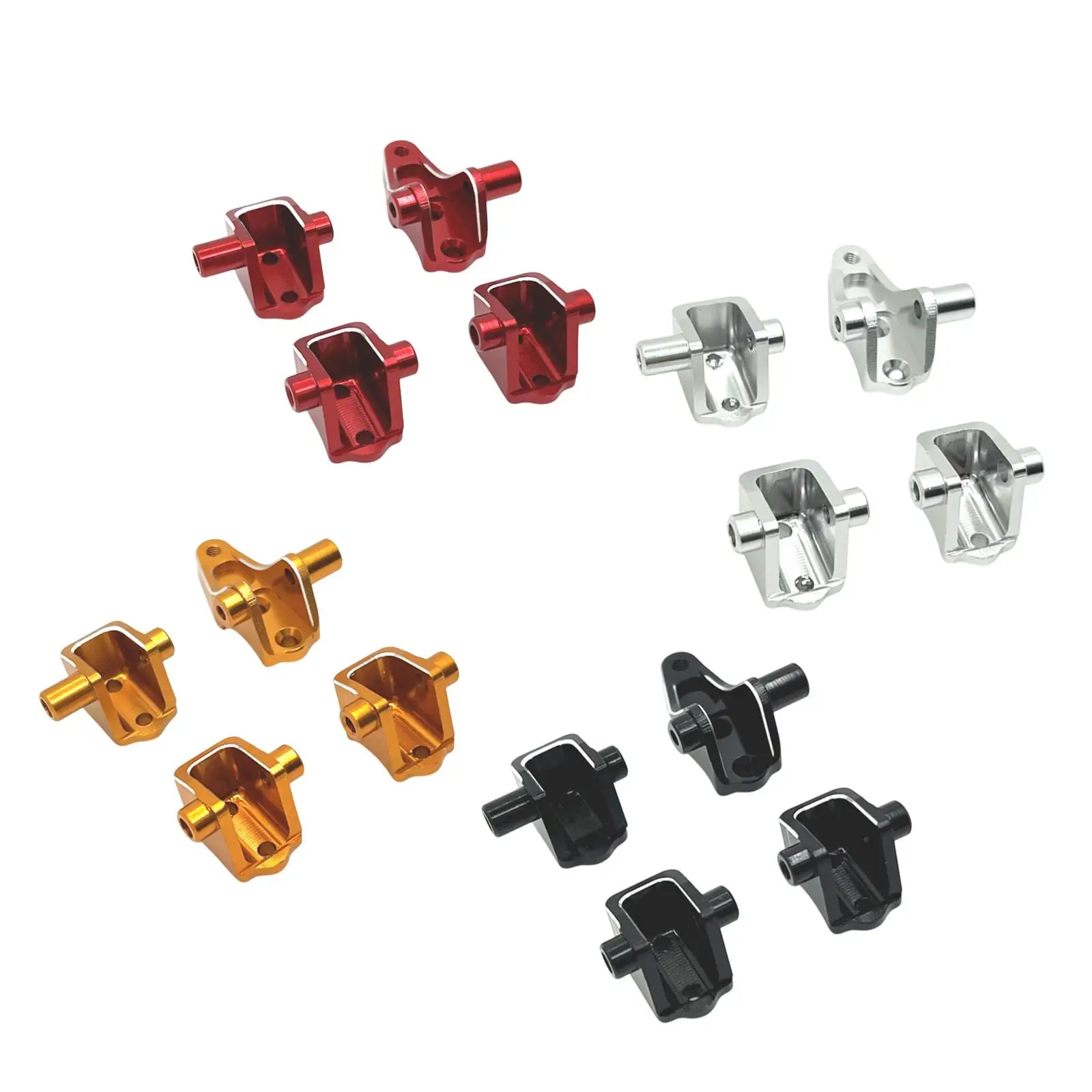 4Pcs Pull Rod Mount Seat 1/10 Easy Control Upgrade Axle Tie Rod Fixing Seat RC Parts Front Rear Rod Holder for R1002 R1001 R1003