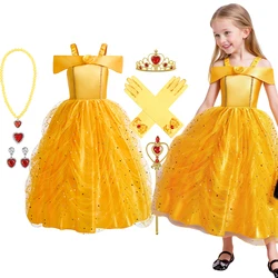 Disfraz de Princesa Bella amarillo para niña - Fiesta y Carnaval