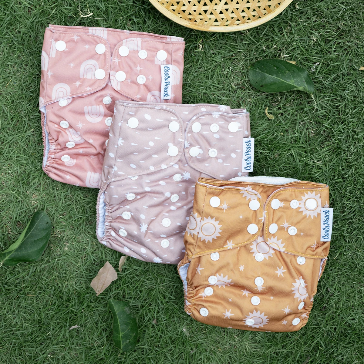Pañales de tela reciclada lavables y ajustables con insertos - imagen 3