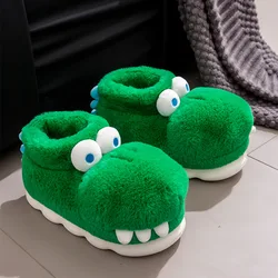 Pantuflas de felpa para niños con suela térmica gruesa