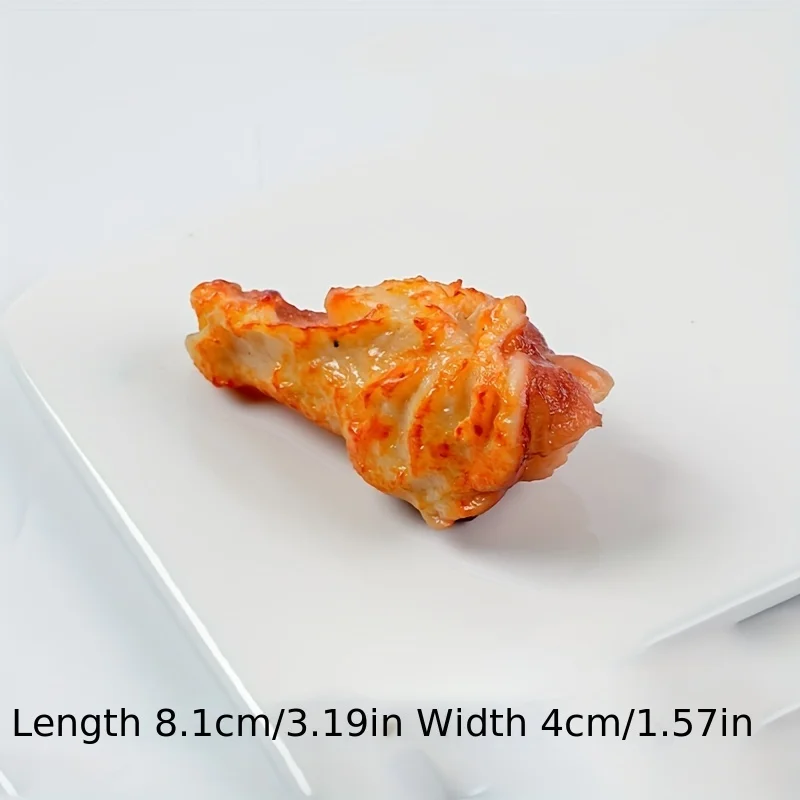 Juego de simulación de comida, alas y patas de pollo frito simuladas, simulación KFC, modelo de pierna de pollo de Orleans, juguetes para niños y niñas - imagen 4
