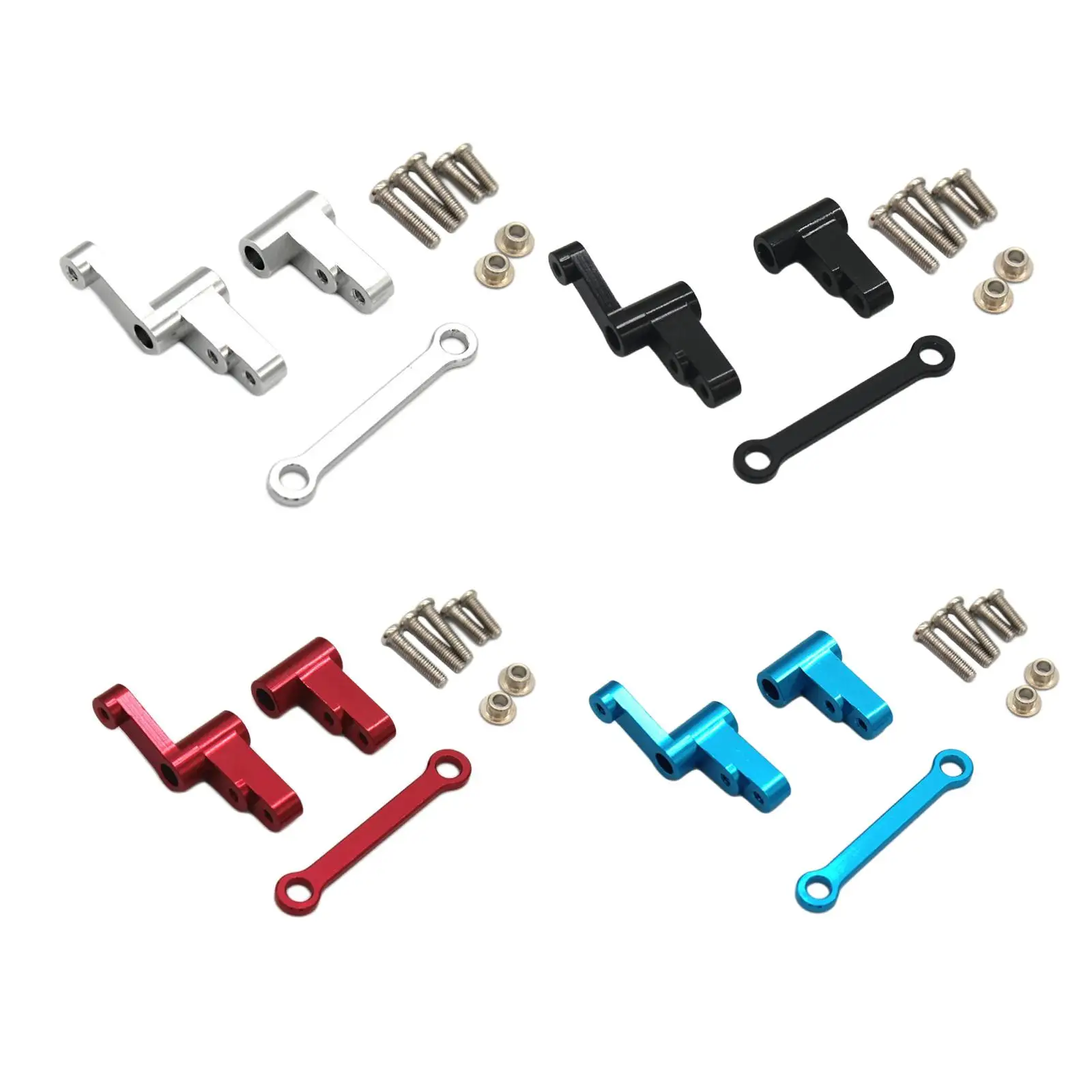 RC Car Steering Kits Aluminium Alloy High Strength Professional for 1:14 14301 14302 RC Car Replacement Accessories