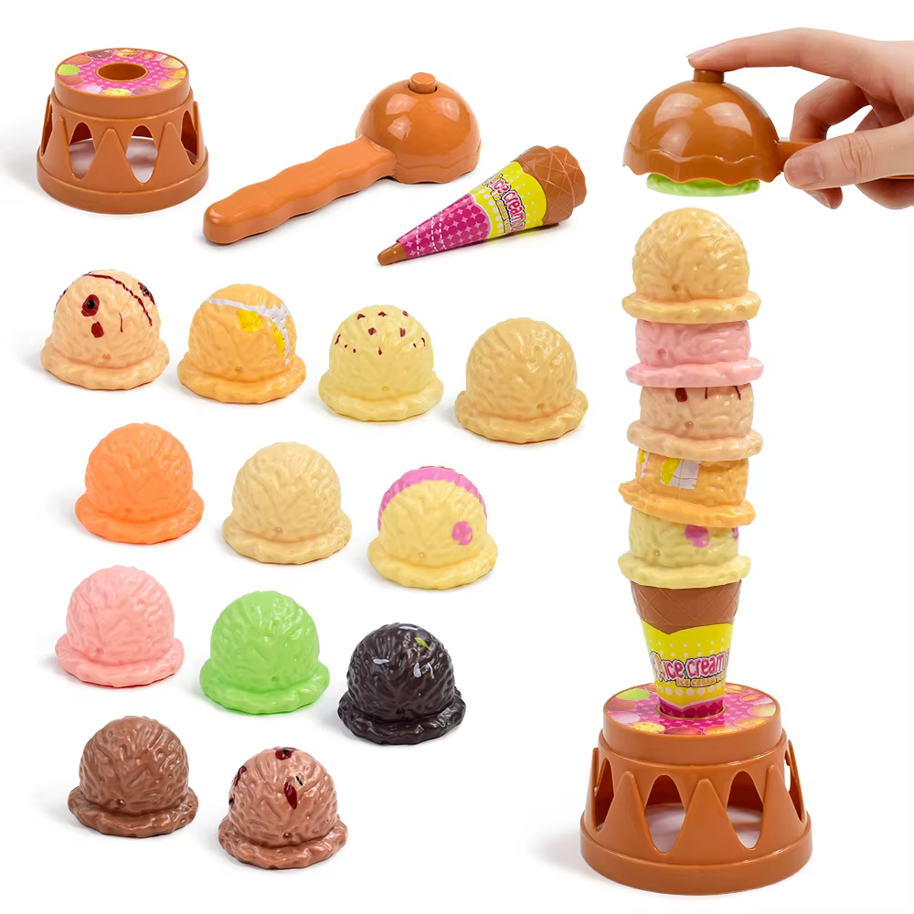 Juguete educativo de cocina helado apilable para bebé - imagen 3