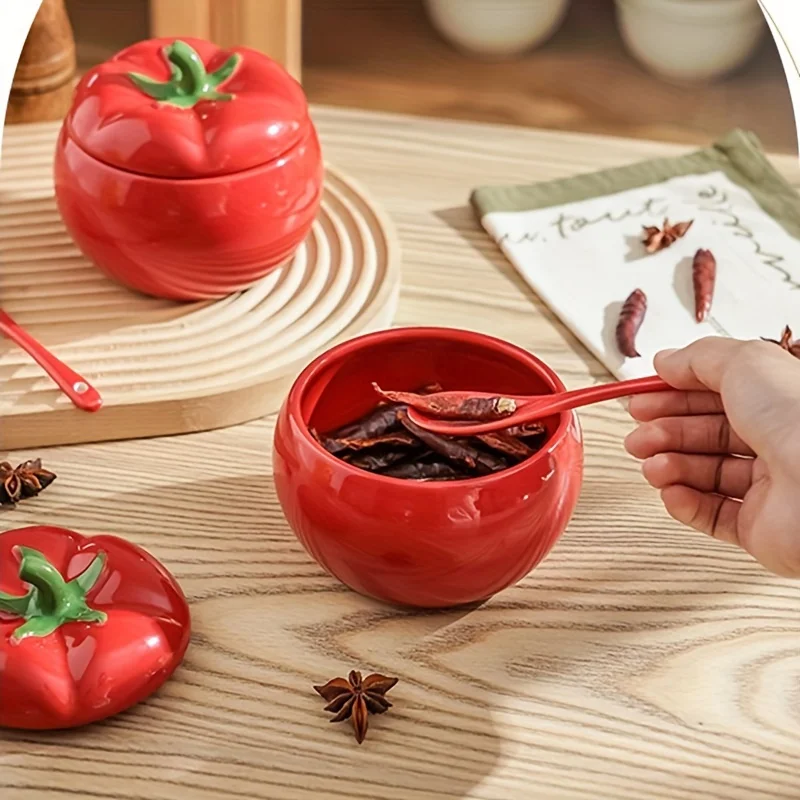 Azucarero ceramico con cuchara para mesa - Decoracion Navidad - imagen 2