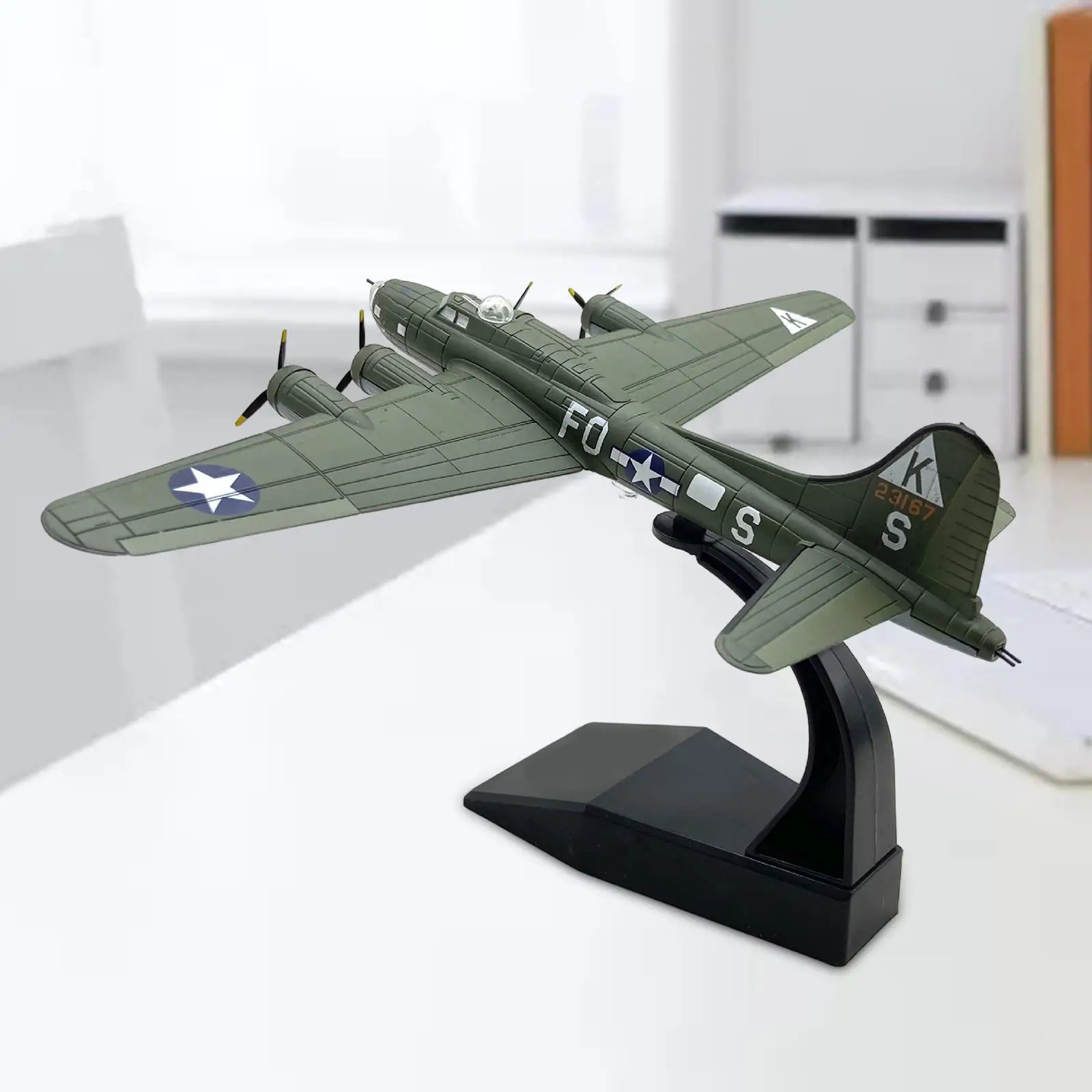 1: 144 Alloy US B 17 Aircraft Model Miniature Durable Plane Souvenir