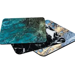 Alfombrilla de ratón estilo nórdico acolchada – Diseño premium mármol