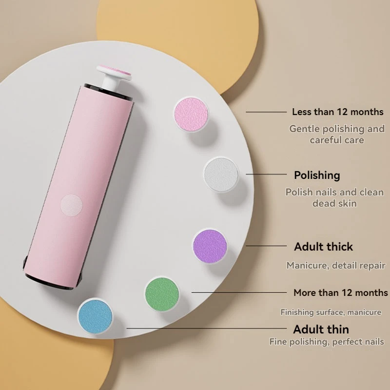 Herramienta pulidora de uñas para chico, cortauñas eléctrico para bebé, cuidado del bebé, cortador de uñas multifuncional, juego de manicura infantil - imagen 2