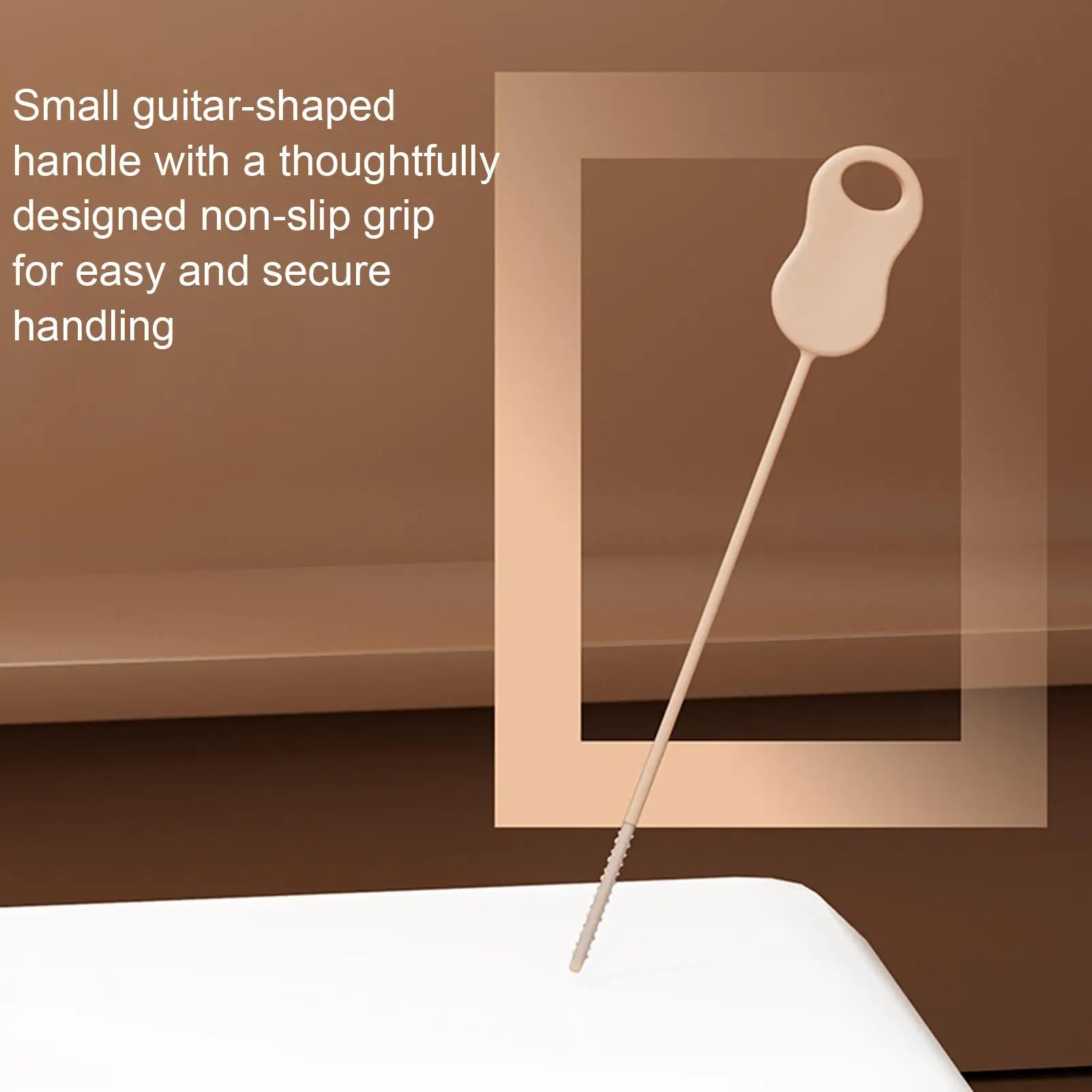 Limpiador de paja de silicona, lavadora Flexible, cepillo limpiador de botellas con pajita, Extra largo para viaje, agua, baño, plato de vidrio - imagen 3