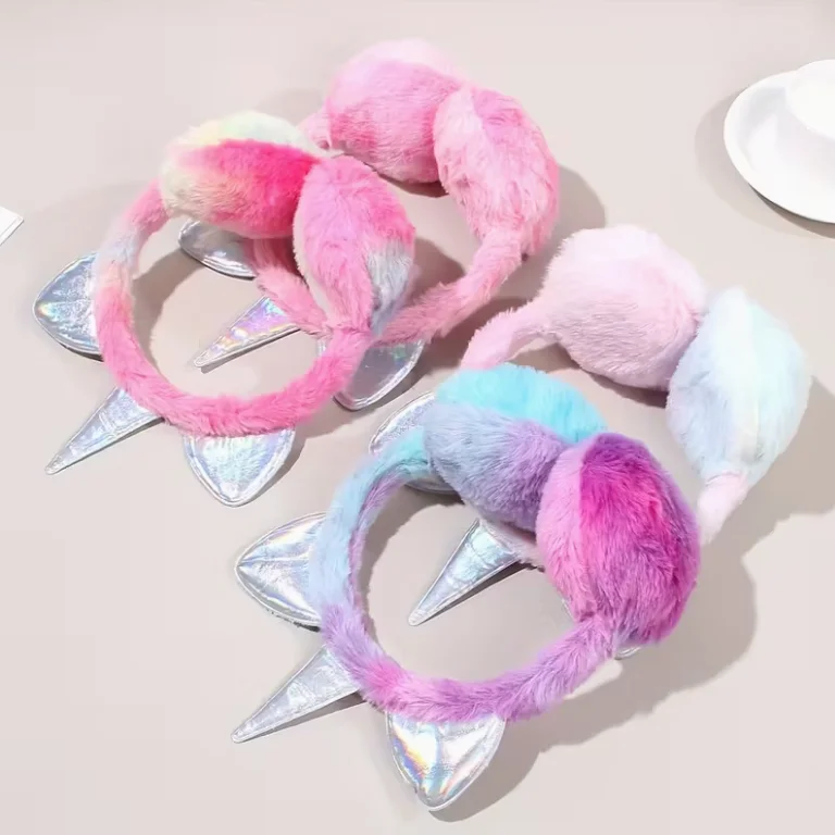 Orejeras de felpa con temática de dibujos animados para niños de 2 a 6 años, calentador de orejas ajustado para invierno, protección contra el clima frío - imagen 3