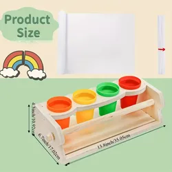 Dispensador de papel infantil con portalápices para mesa