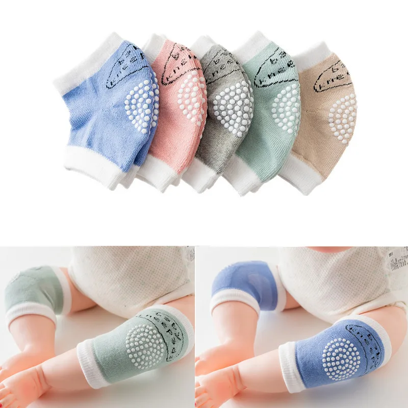 Rodillera para gatear para bebé, malla gruesa con pila de bucle, rodillera infantil transpirable, rodillera, protección para niños pequeños, rodillera Genouillere