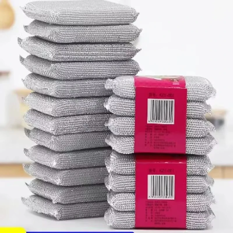 Esponja para lavar platos de cocina, no daña la olla, 4/8 Uds., cepillo para olla, artefacto, esponja de limpieza sin arañazos para el hogar