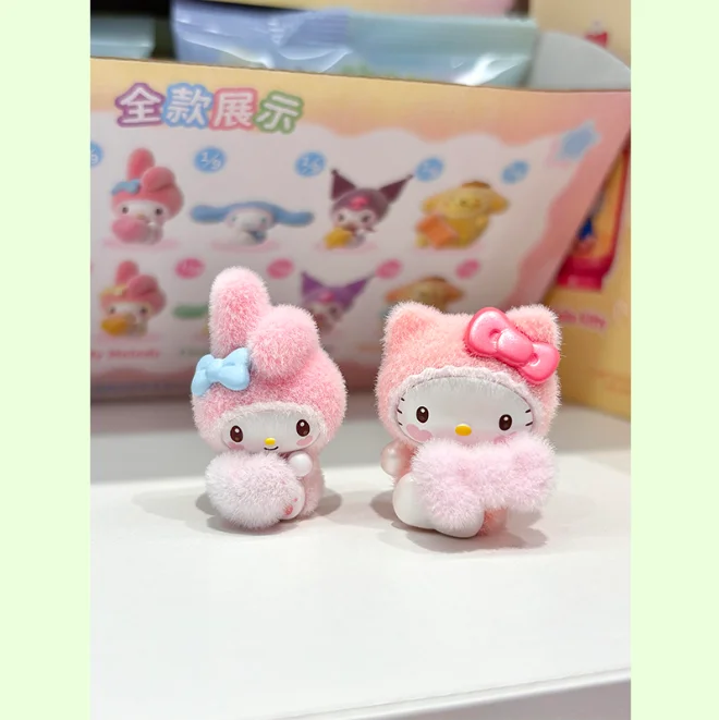 Sanrio Bolsa sorpresa bebé con mini peluches tiernos flocados - imagen 3