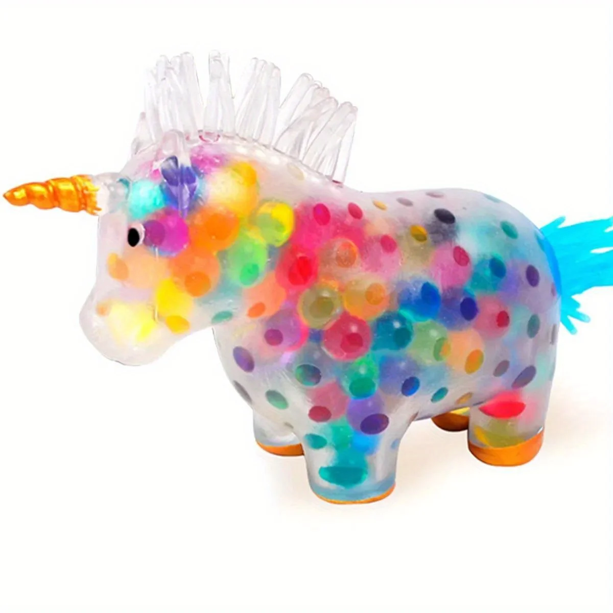 Pelotas antiestrés de unicornio, juguete para curar el estado de ánimo, juguete para apretar, alivio del estrés y la ansiedad, pelota antiestrés de unicornio, juguete de agua de Gel colorido