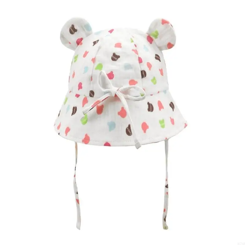 D7YD Gorro pescador para bebé con Color sólido, gorros elegantes y suaves para sombrilla, gorro lavabo algodón, gorro 0 - imagen 4