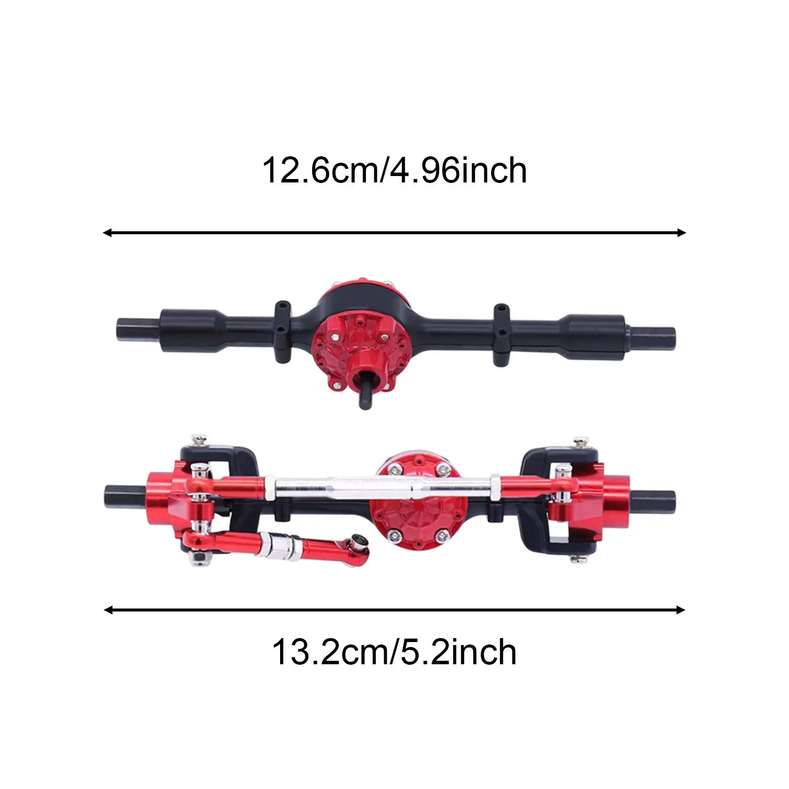 1:16 Scale Front And Rear Axle Set for RC Vehicles Metal Parts for C14 B16