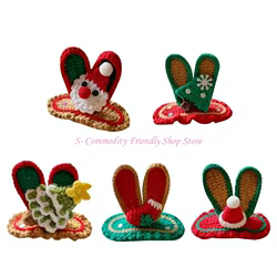 Pinzas de pelo navideñas con diseño festivo para niñas