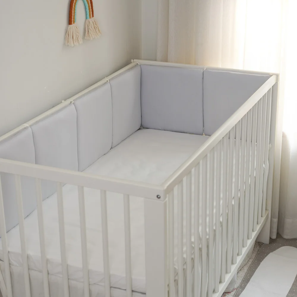 Protector de cuna para bebé – Parachoques suaves neonatal - imagen 4