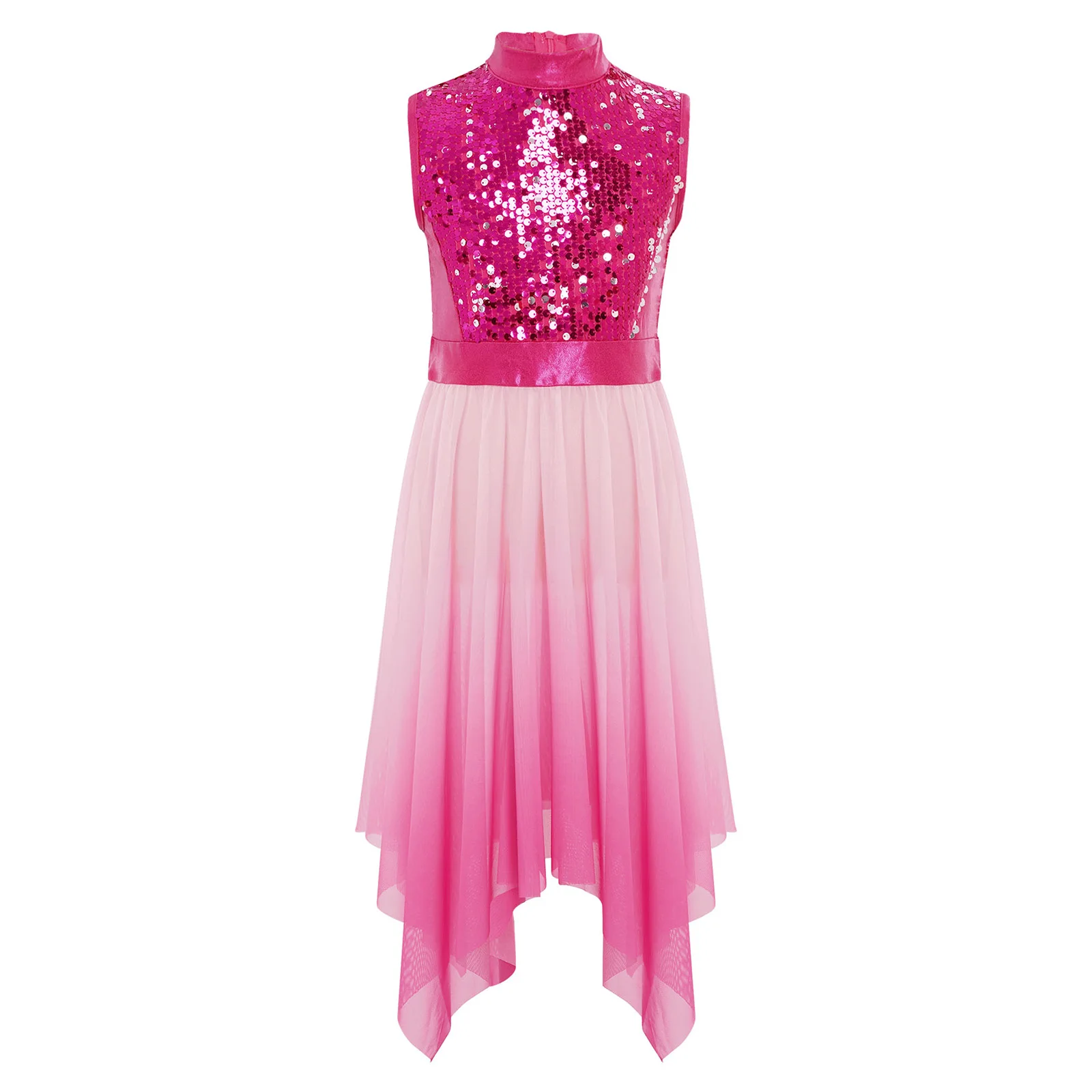 Vestido litúrgico con lentejuelas para niña – Túnica de coro