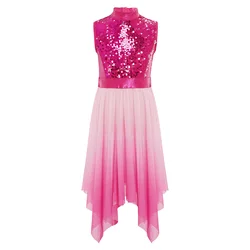 Vestido litúrgico con lentejuelas para niña – Túnica de coro