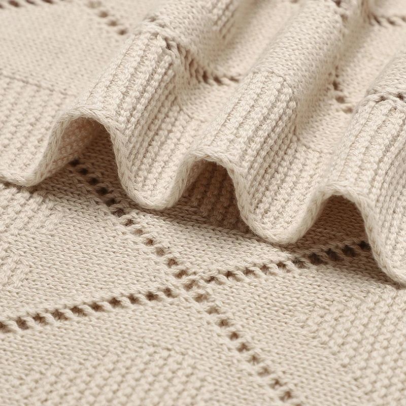 Mantas tejidas para bebé, mantas súper suaves para recién nacidos, niños y niñas, ropa de cama para cochecito, fundas para dormir de 90x70cm, edredones de algodón para niños pequeños - imagen 4