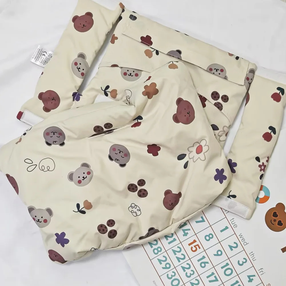 Cojín de asiento de silla de comedor de dibujos animados para bebé, funda de cojín de silla alta antisuciedad para comer, accesorios de asiento impermeables - imagen 5