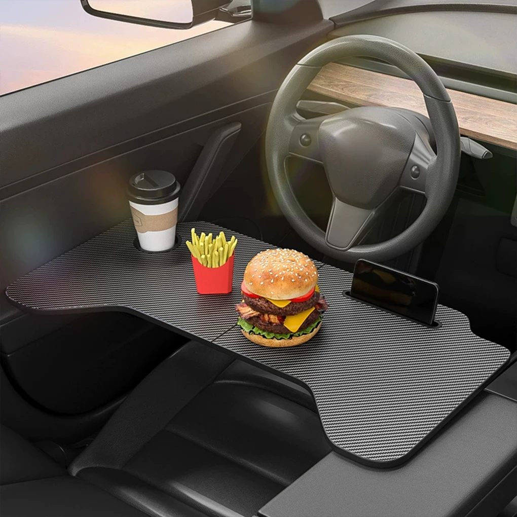 Mesa de bandeja de coche para Tesla modelo 3, volante, soporte para portátil, bandeja para volante para portátil - imagen 2