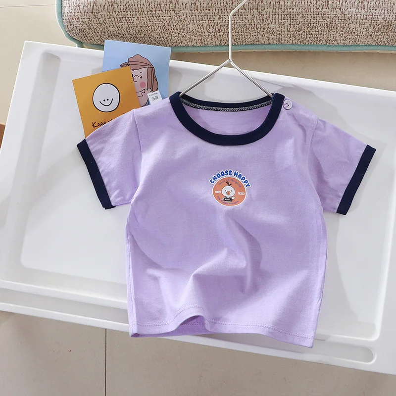 Camiseta de manga corta algodón estampado de frutas para niño - imagen 3