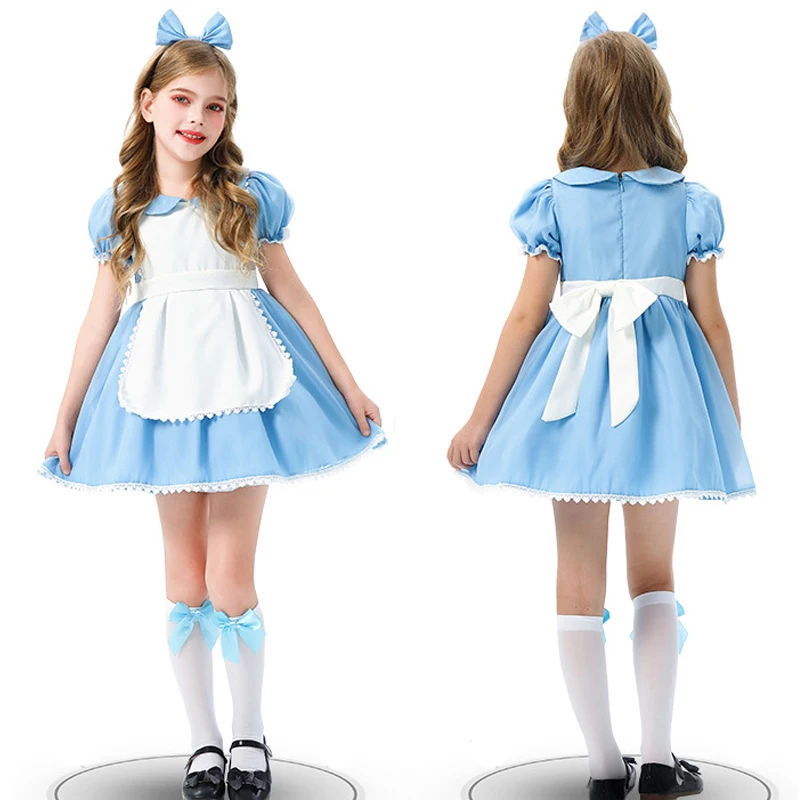 Disfraz de princesa Alicia Maravillas para niña Carnaval Halloween - imagen 2