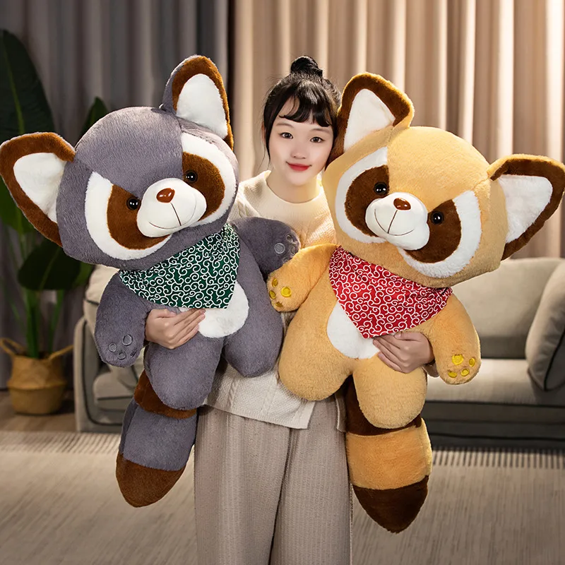 Peluche mapache suave para decoración de dormitorio y regalo - imagen 3