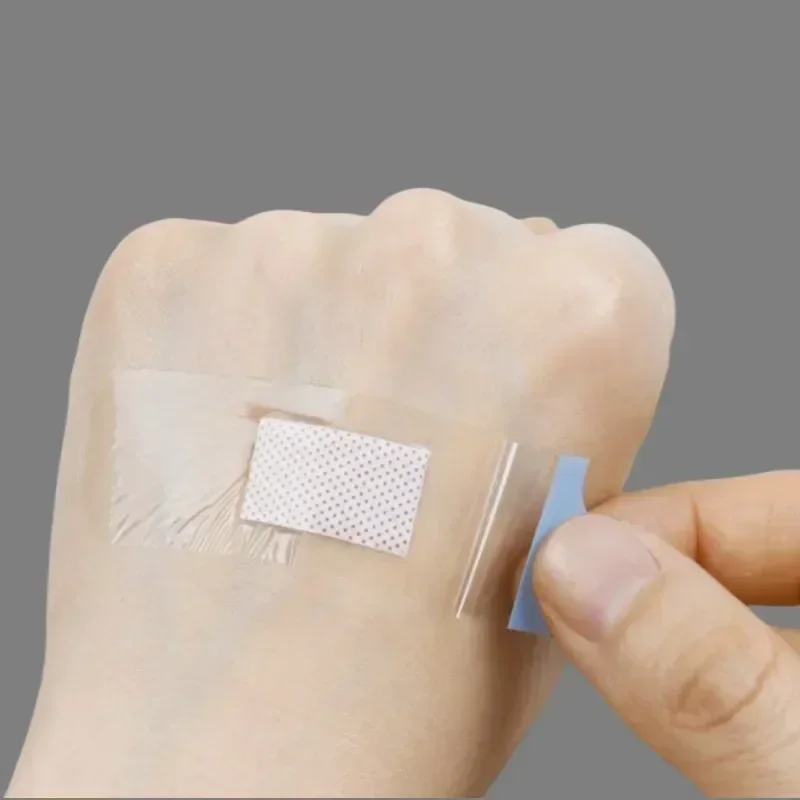 100 Uds PU transparente impermeable tirita adhesiva tiras médicas yeso para heridas para deportes baño protección primeros auxilios - imagen 3