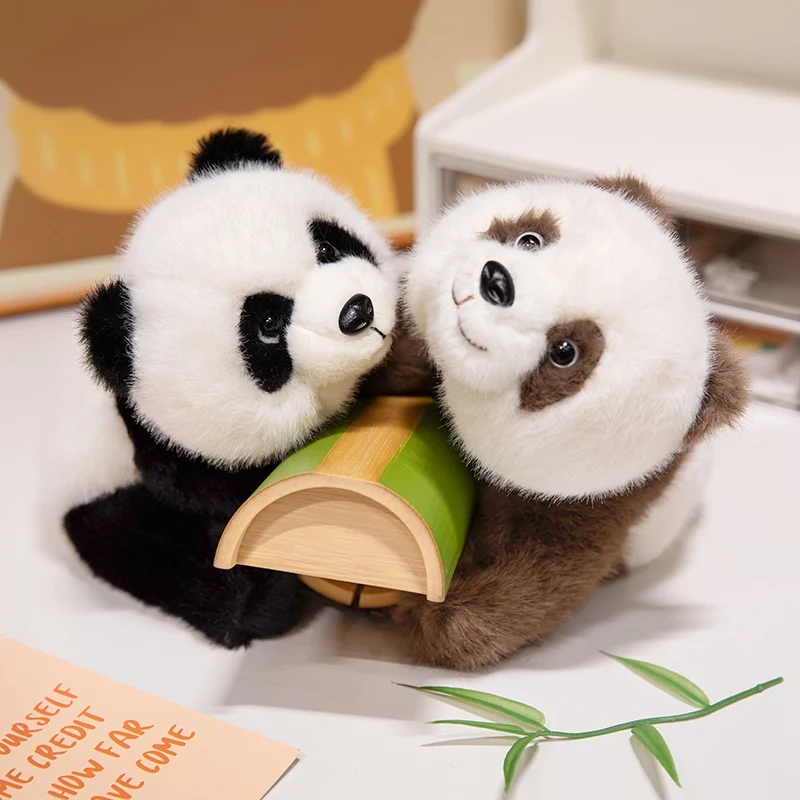 30/40/55CM Panda tumbado juguetes de peluche Animal de dibujos animados Panda gigante relleno suave muñeca almohada para regalos de navidad - imagen 4