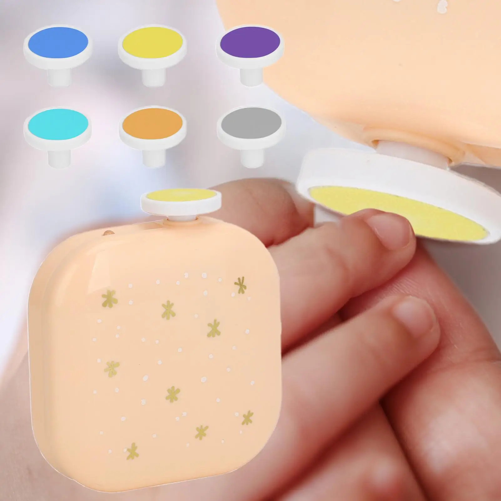 Cortauñas eléctrico USB para niños – Lima de uñas y 6 almohadillas - imagen 2
