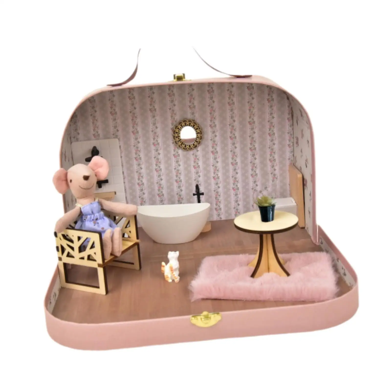 Miniature Dollhouse Bathroom Dollhouse Decoration BJD Doll Parts Ornament