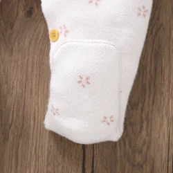 Ropa de invierno bebé mono blanco
