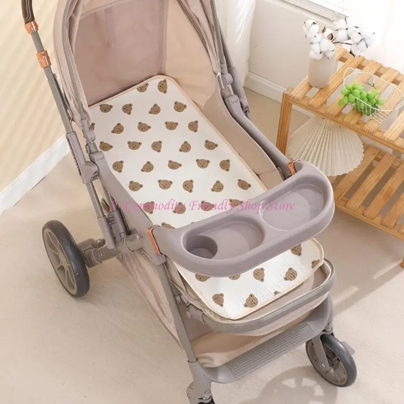 85AE Camisetas para bebés a prueba agua Inserta revestimiento absorbente crepé crepé que cambia cojín asiento - imagen 2