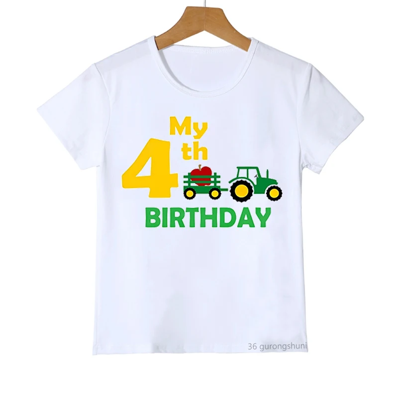 Camiseta cumpleaños tractor para niño (números 2-6) - imagen 4