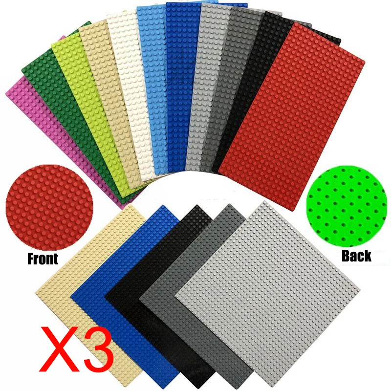 Placas base compatibles 32x32 para bloques 10 pulg. Multicolor clasico - imagen 2