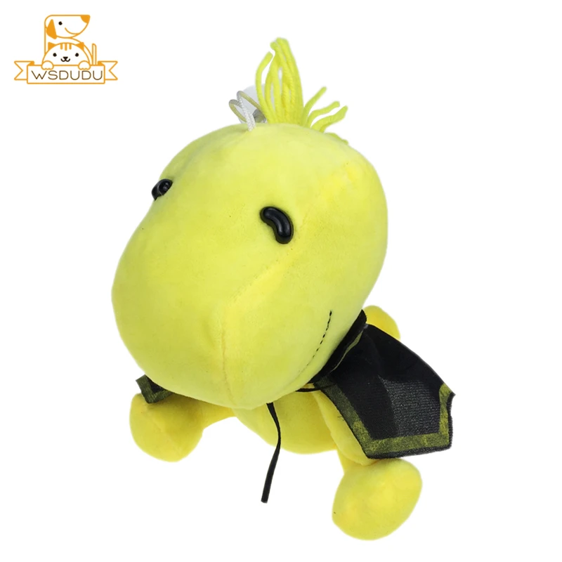 Lindo juguete de peluche de pájaro amarillo, figuras de cómic de dibujos animados, muñeco de peluche Kawaii, Animal, Mini almohada suave, decoración Adorable, regalos para niños - imagen 3
